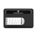 Baionetta/Credit Card Wallet - Calf Black (Alligator)