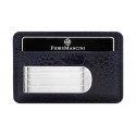 Baionetta/Credit Card Wallet - Ostrich Blu Notte (Orizzonti)