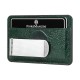Baionetta/Credit Cards Holder - Ostrich Ficus Green (Rigato)