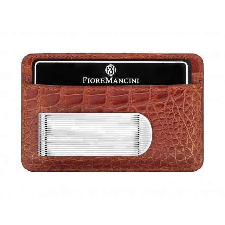 Baionetta/Credit Cards Holder - Alligator Gloss Honey (Rigato)
