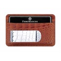 Baionetta/Credit Card Wallet - Alligator Gloss Honey (Alligator)