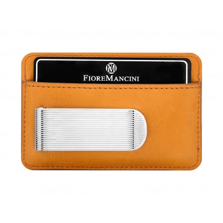 Baionetta/Credit Cards Holder - Calf Mango (Rigato)
