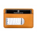 Baionetta/Credit Card Wallet - Calf Mango (Alligator)